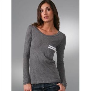 LNA zip pocket long sleeve in BLACK Sz L